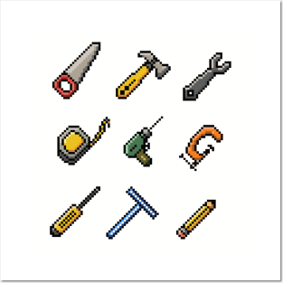 Inventory - Tools - Pixel Art Posters and Art